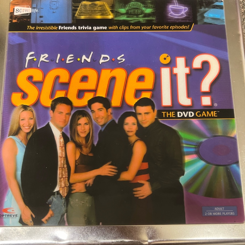 Friends the tv show scene it? Friends trivia game DVD game Opened but never used
